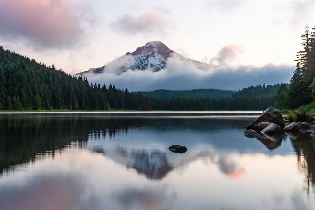 Trillium Lake offers epic views on your Portland adventures.