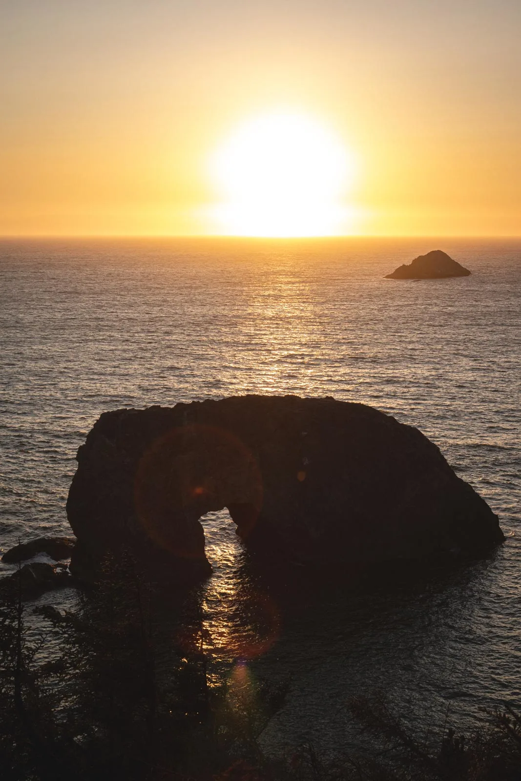 Sunsetting at the Arch Rock