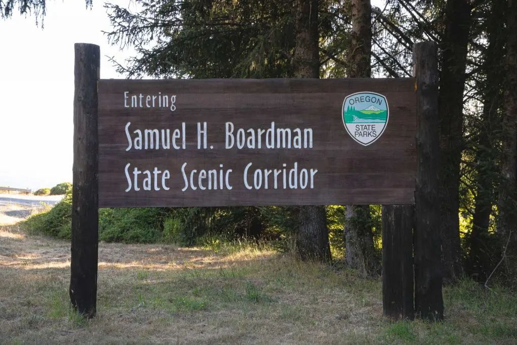 Entrance sign at Samuel H. Boardman