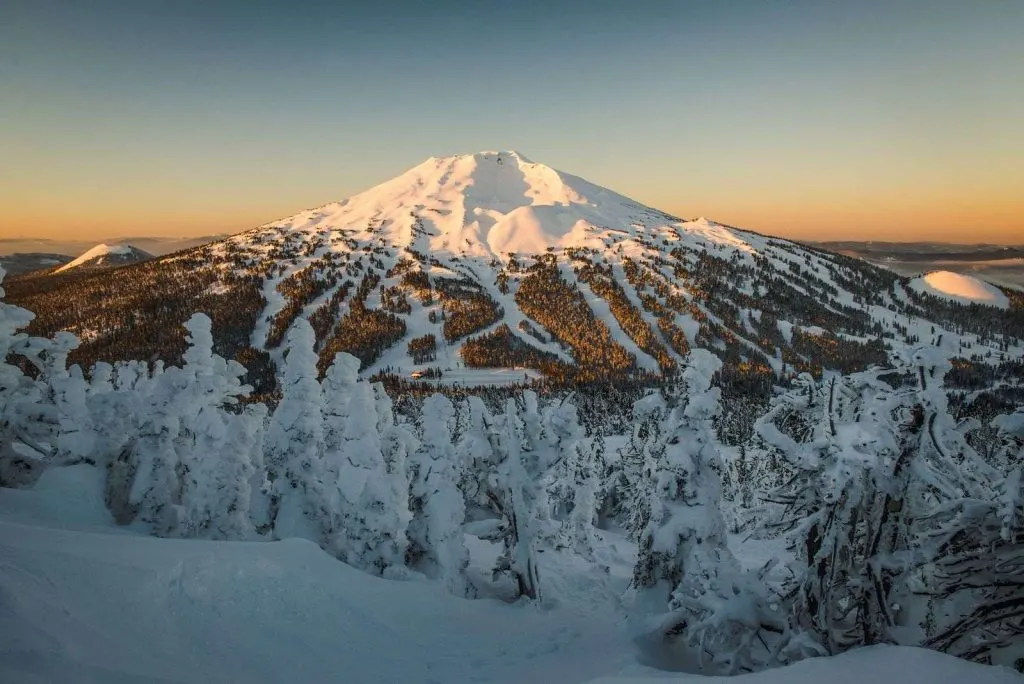 Mt. Bachelor Oregon in winter