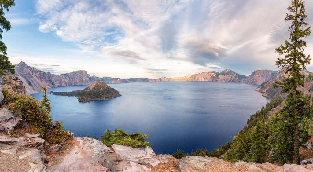 Crater Lake is another beautiful place to stop on your Oregon road trip.
