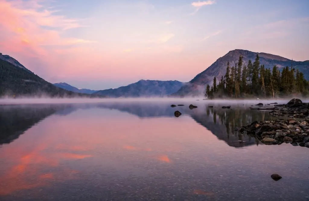 Lake Wenatchee is a beautiful place to stop on your Washington road trip.
