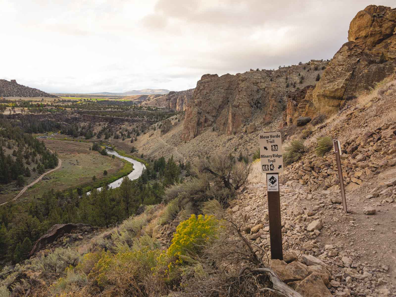 The Mesa Verde trail is a must on your Smith Rock hike.
