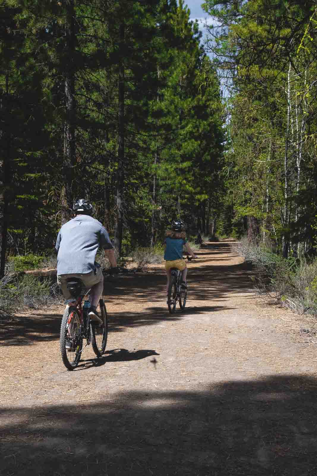 There are some fun biking trails around Silver Falls State Park.
