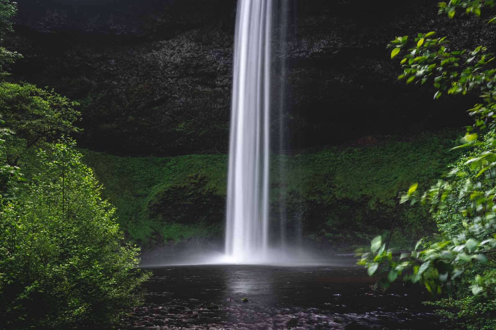 South Falls is the most spectacular waterfall on the Trail of 10 Falls.