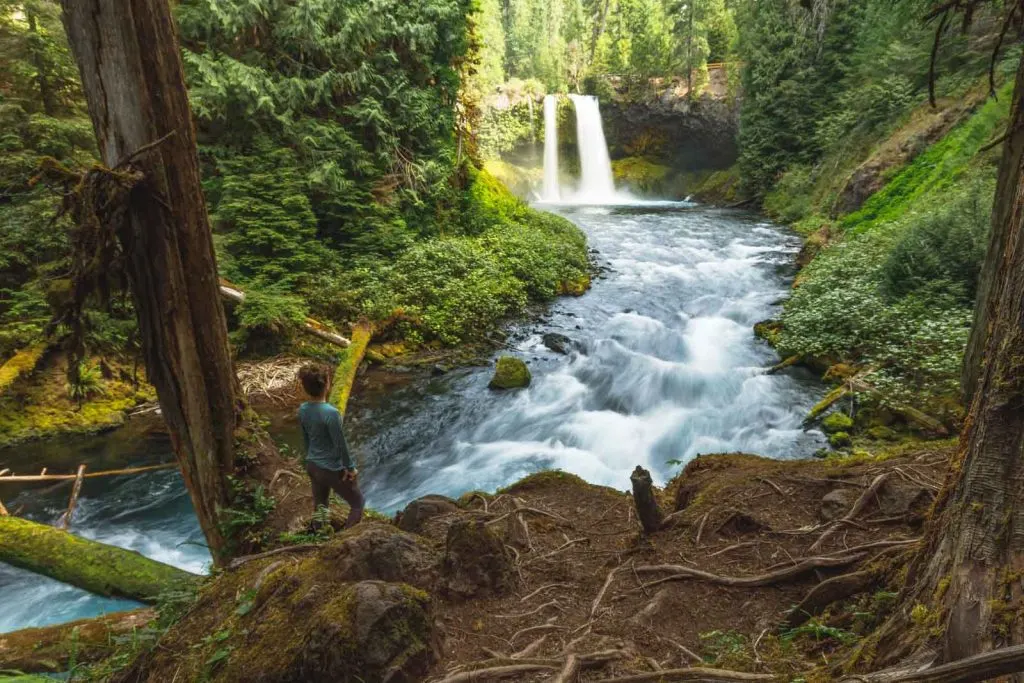 Sahalie Falls and Koosah Falls Trail is a must do from Redmond, Oregon!