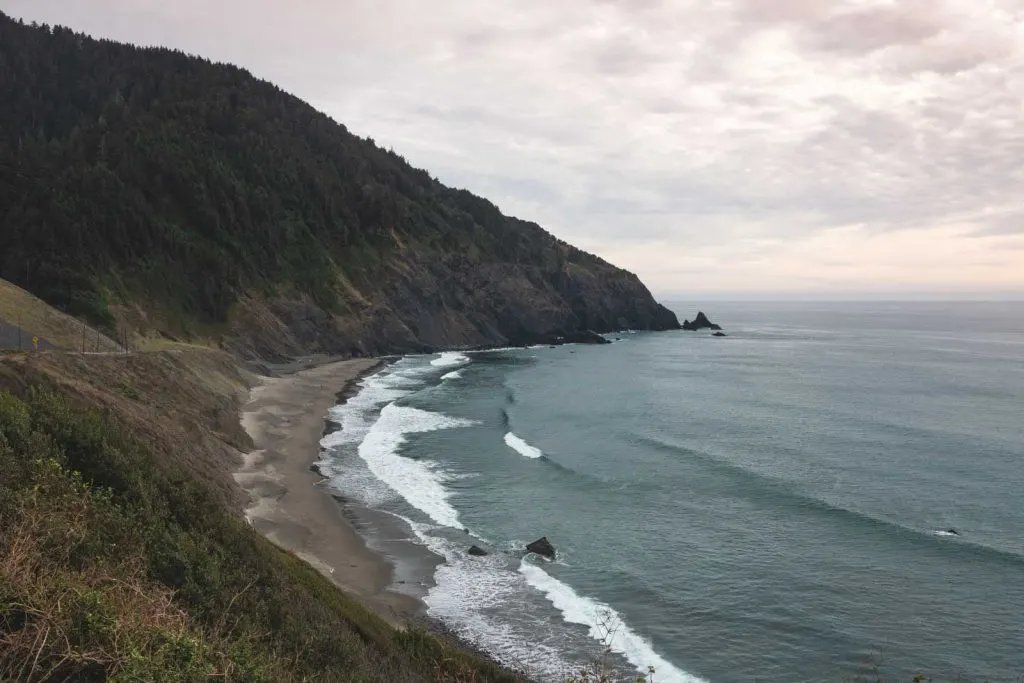 Coastal views of Humbug Mountain State Park, one of the Oregon Coast State Parks