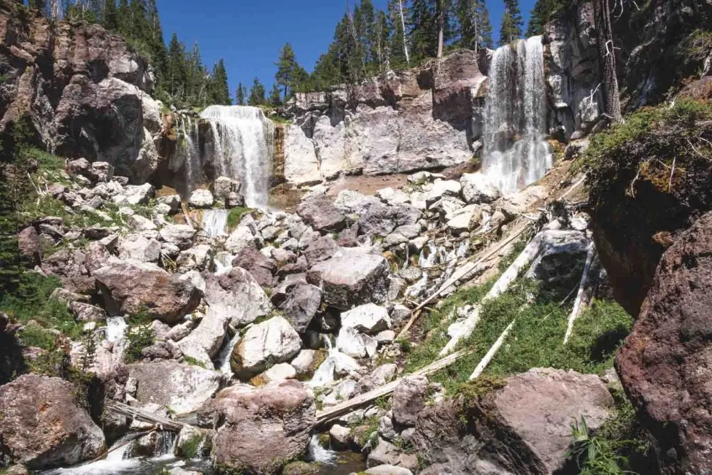 View of Paulina Falls at Newberry National Volcanic Monument