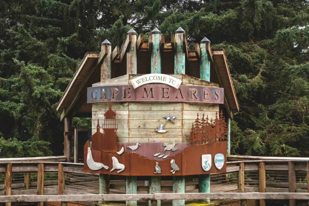 Cape Meares sign