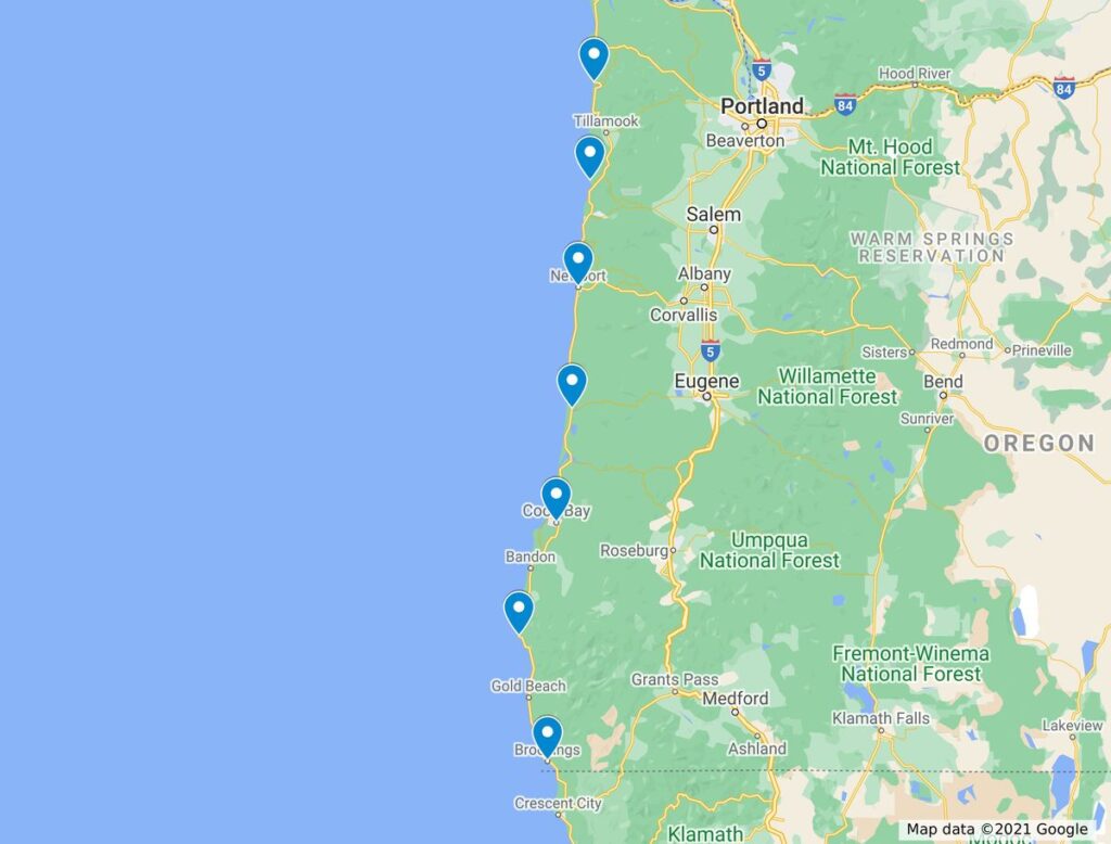 oregon coast trip itinerary