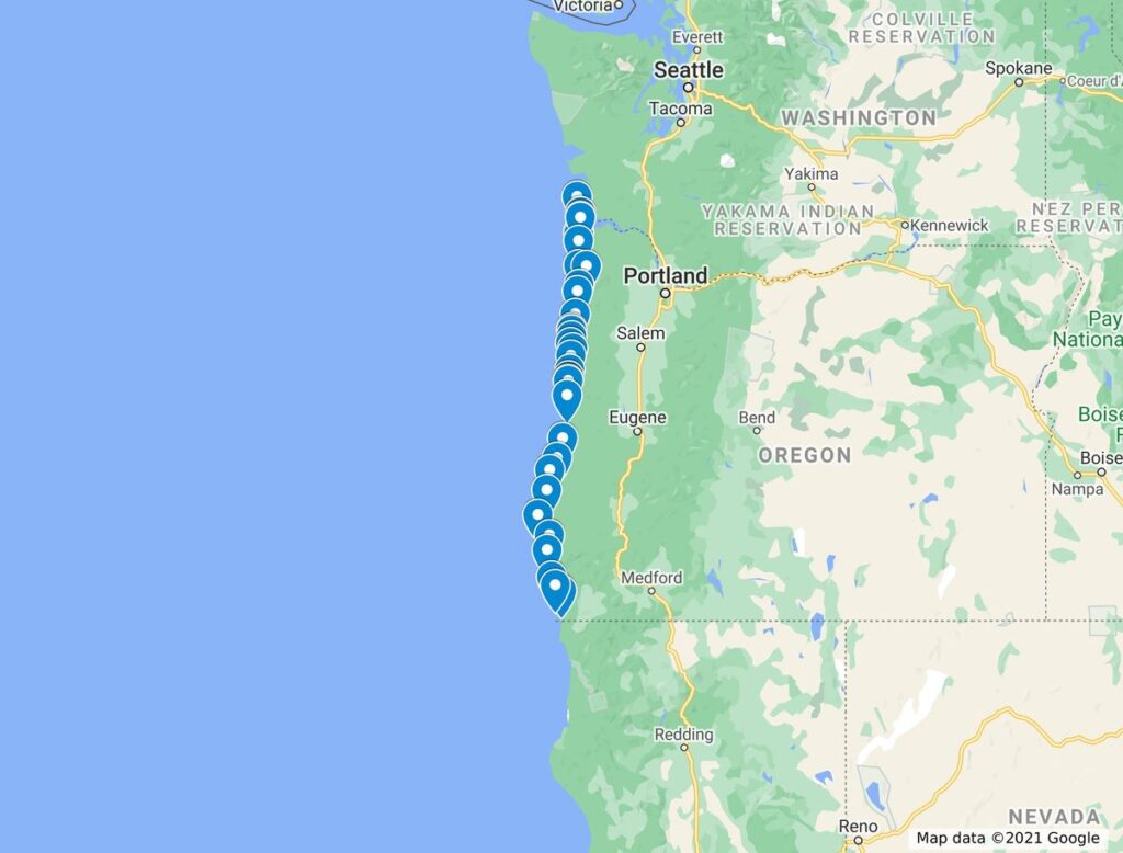 california to oregon road trip itinerary