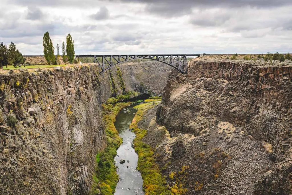 Bridge over the Crooked River in Peter Skene Ogden State Park near Redmond, Oregon Bridge over the Crooked River in Peter Skene Ogden State Park near Redmond, Oregon