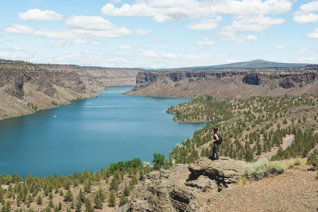 View of Lake Billy Chinook from the Tam-a-lau Trail near Redmond, Oregon