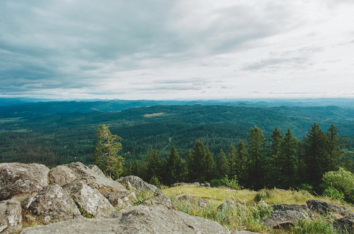 View from Spencer Butte hikes in Eugene, Oregon