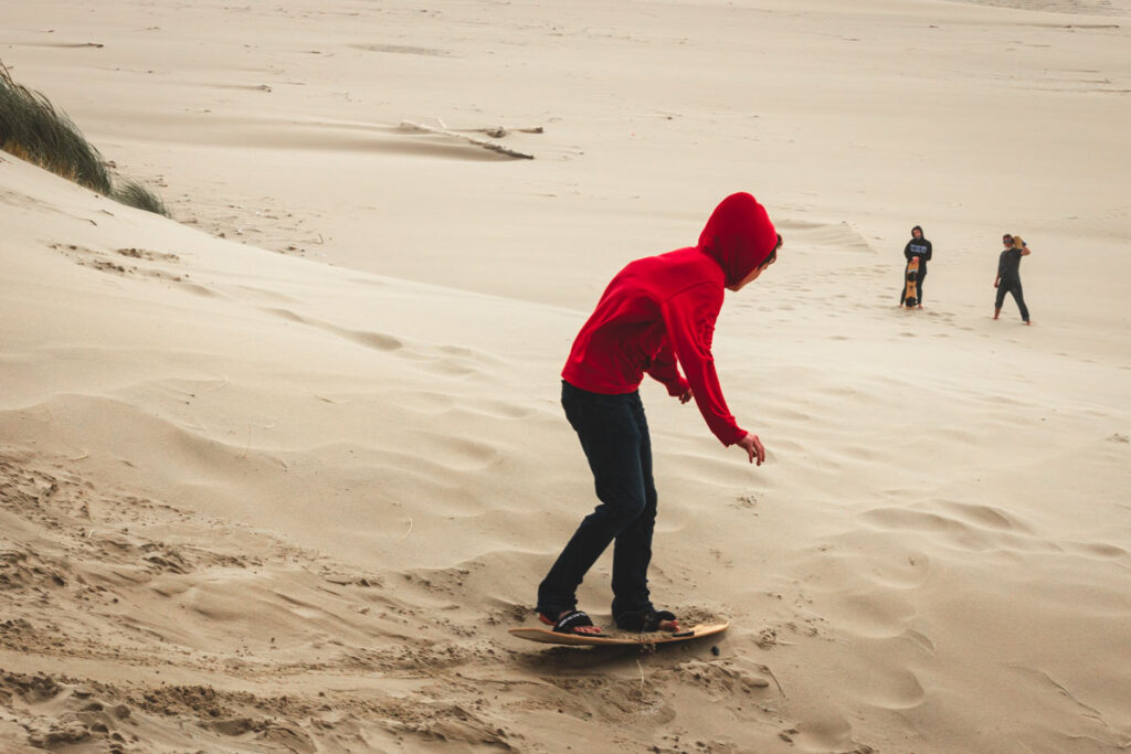 Sandboarding in Florence is a fun activity on a day trip from Eugene. 