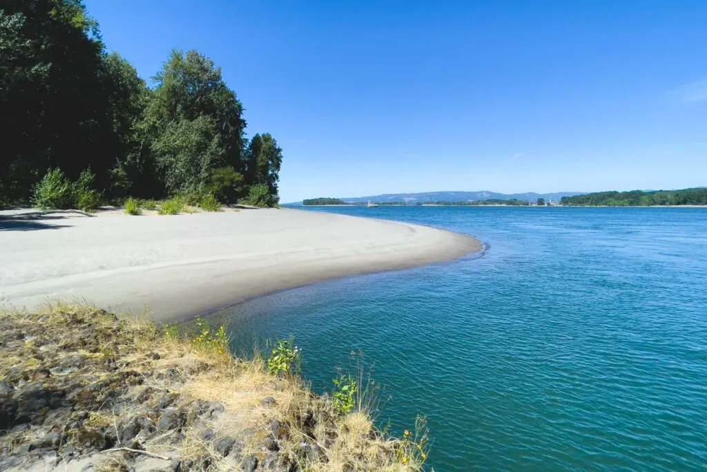 Warrior Point Beach on Sauvie Island