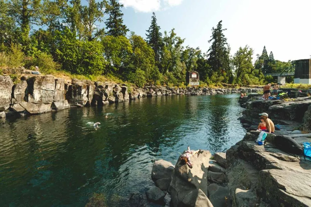 River at High Rocks Portland beaches