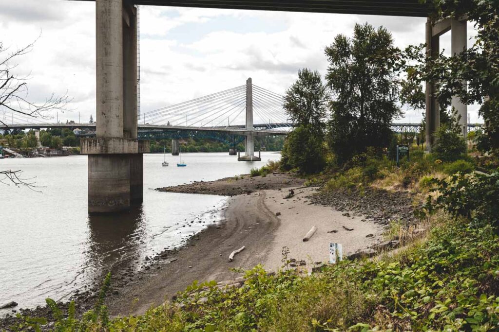 Underpass at Poets Beach Portland beaches