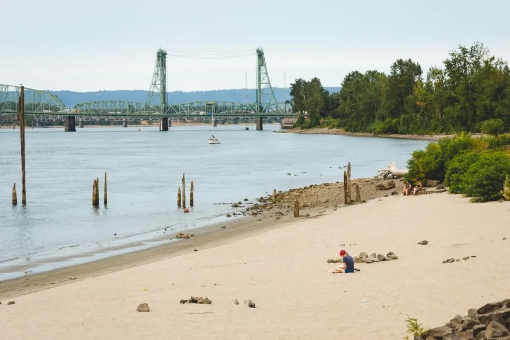 Bridge over Surprise Beach Portland beaches