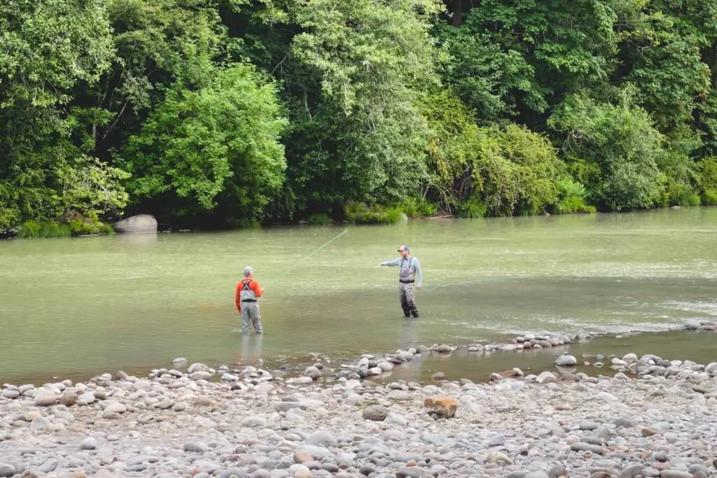 Fishing the Sandy River in Oxbow Regional Park