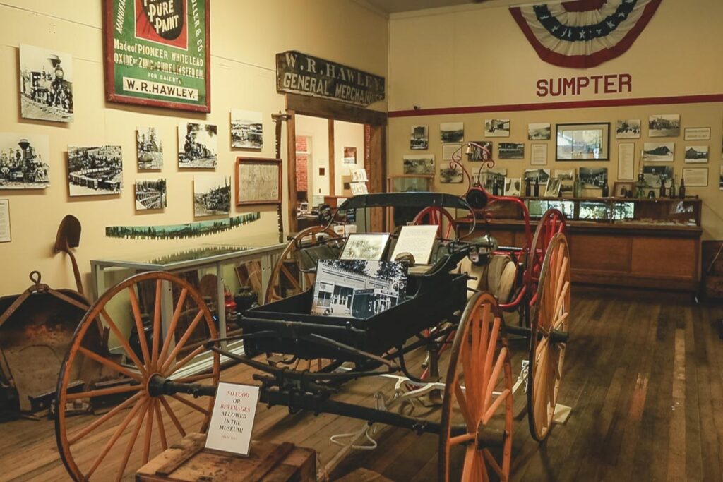 Vintage car in Municipal Museum in Sumpter Oregon