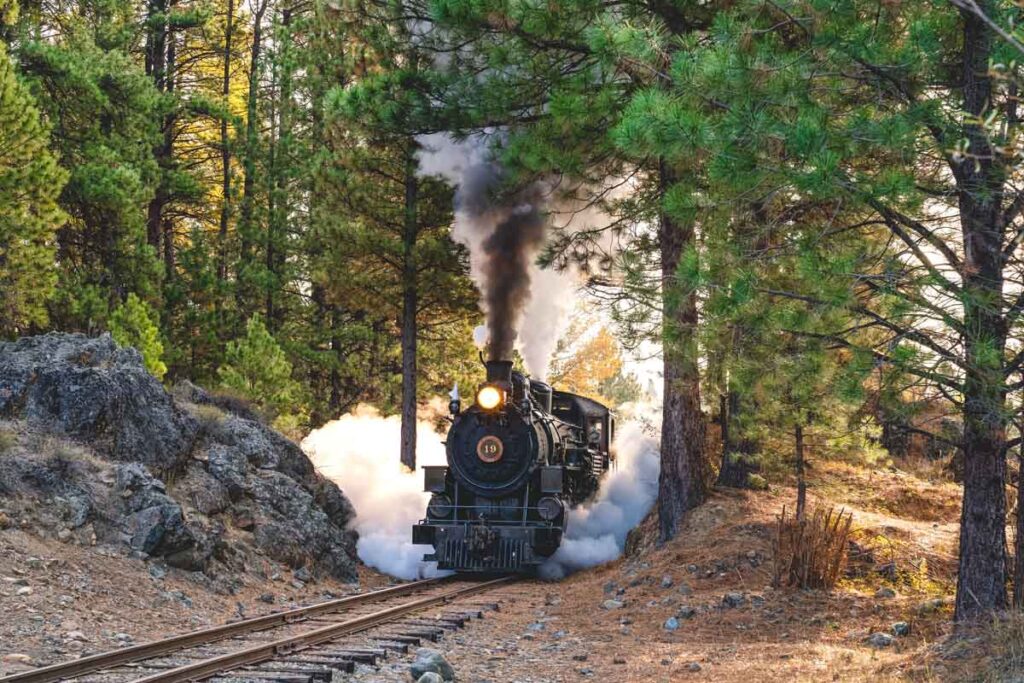 Historic Sumpter Valley Railroad in Sumpter, Oregon