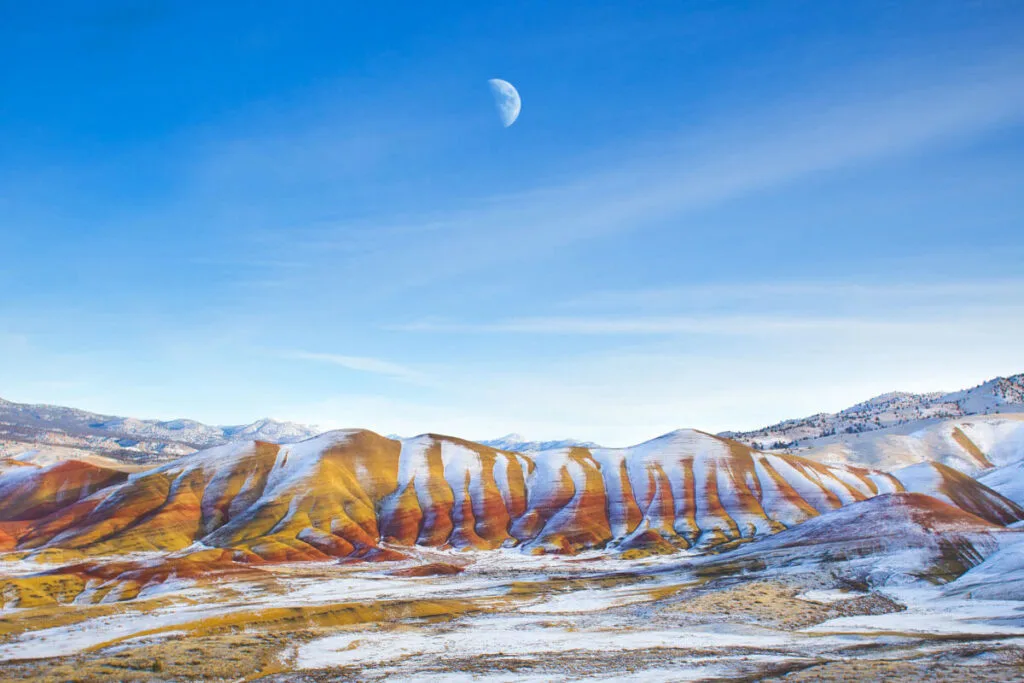 Painted Hills in winter best time to visit Oregon
