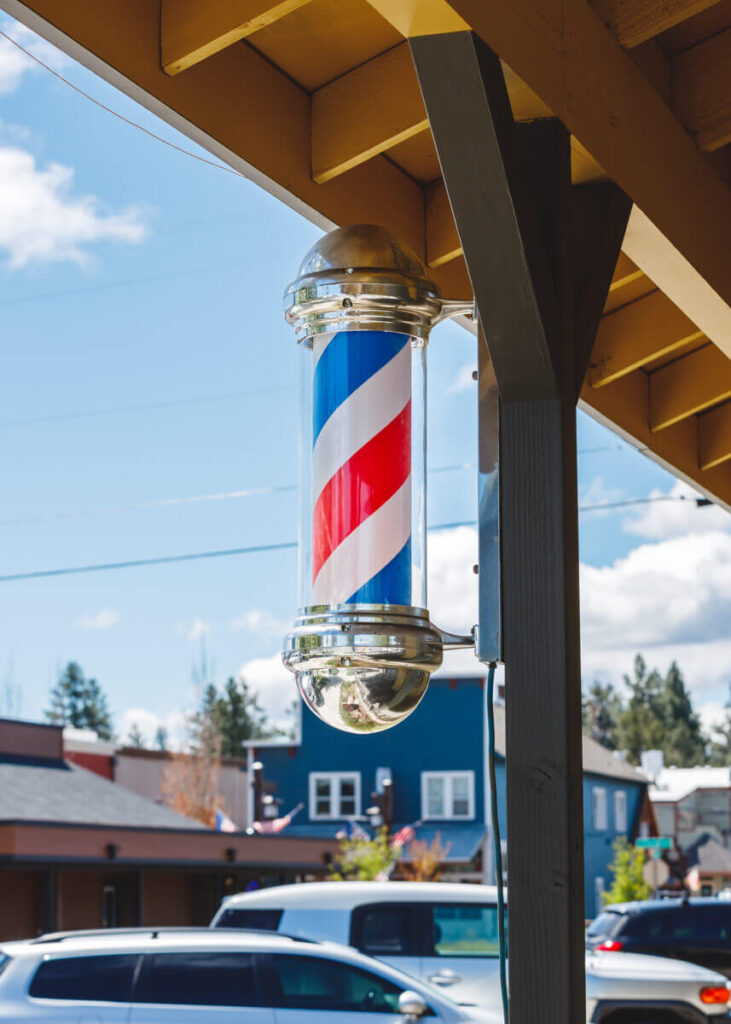 Barber shop pole for things to do in Sisters Oegon