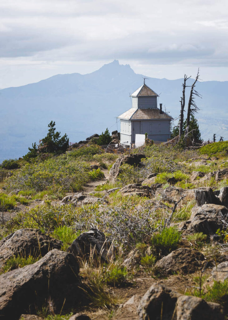 Lookout tower on the Black Butte Trail for things to do in Sisters