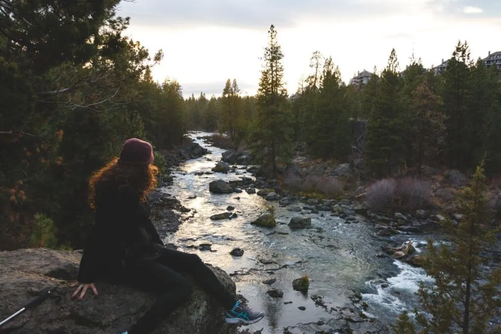 Sitting along the Deschutes River in Bend