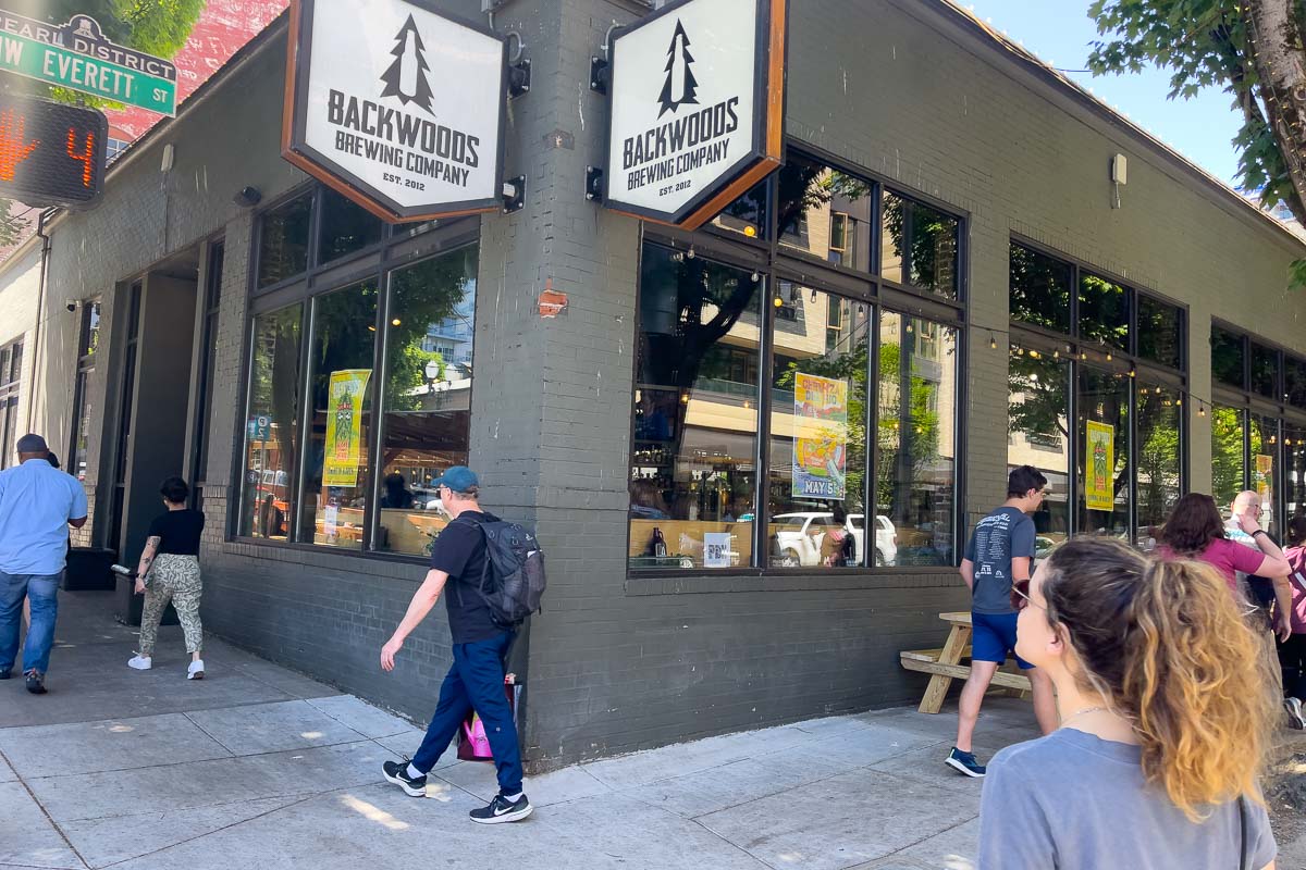 Backwoods Brewing Company from the outside.