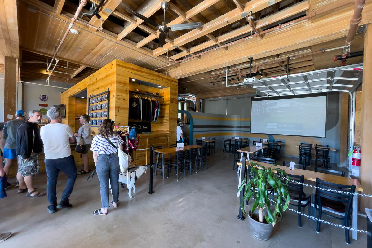 Ruse Brewing inside bar.