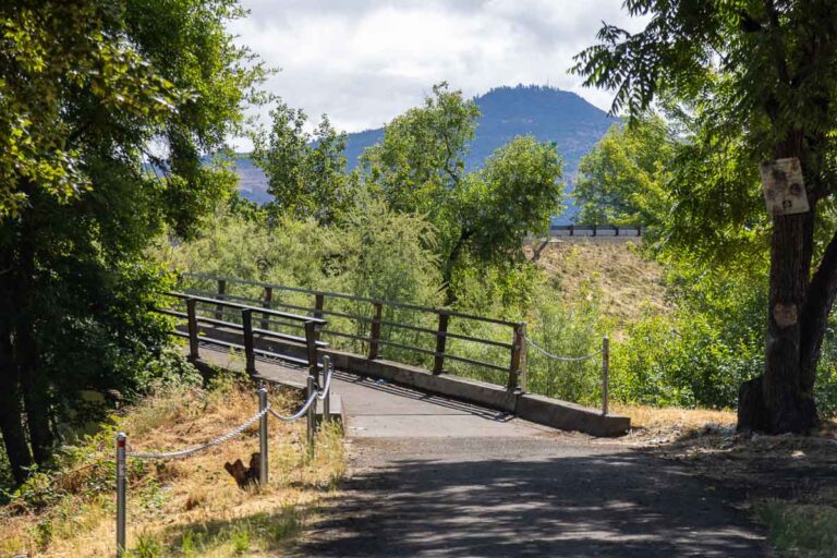 Bear Creek Greenway Bike Trail bridge.