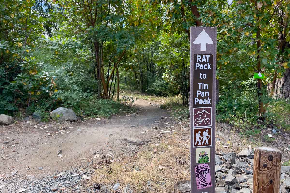 Mountain of the Rouge bike trailhead.