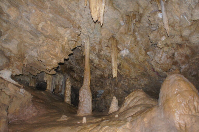 A dog chasing a bear found Oregon’s only marble cave in 1874, and it still takes 500 stairs to see it all